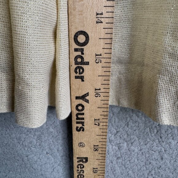 Vintage Anavini Hand Smocked Size 5 Beige Short Sleeeves Pleated Dress Midi Line - Picture 8 of 12